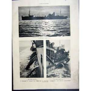    Passenger Ship Normandie Pierre Lefort Dredge 1935