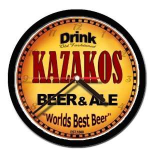  KAZAKOS beer and ale cerveza wall clock 