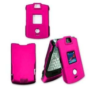   Hot Pink Rubber Feel Protective Case Faceplate Cover