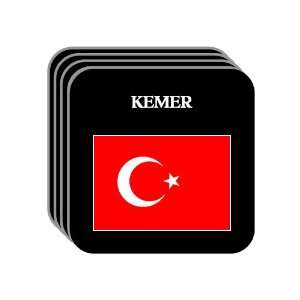  Turkey   KEMER Set of 4 Mini Mousepad Coasters 