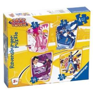  Lazytown 4 Puzzles Toys & Games