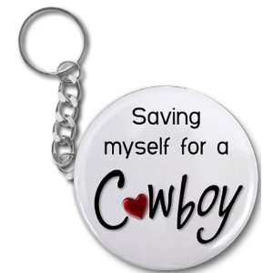  COWBOY Jersey Shore SLANG Fan 2.25 Button Style Key Chain 
