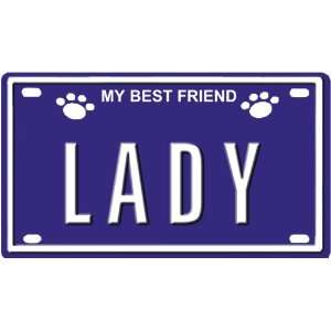 LADY Dog Name Plate for Dog House. Over 400 Names Available. Type in 