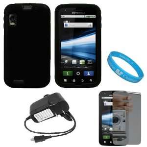  Black Rubberized Protective Gel Silicone Skin Cover Case 