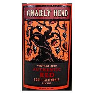  2010 Gnarly Head Authentic Red 750ml Grocery & Gourmet 