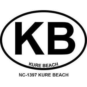  KURE BEACH Personalized Sticker Automotive