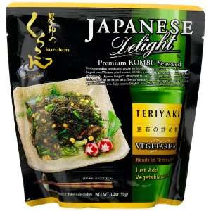 Japanese Delight Premium Kombu Seaweed, Teriyaki, Vegetarian, 3.2 