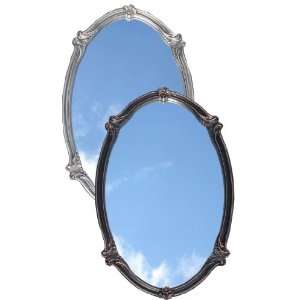   21 Inch Traditional Pewter Oval Bath Vanity Mirror