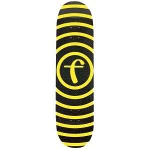  Foundation Skateboards Vertigo Fiberlam Yellow Deck 