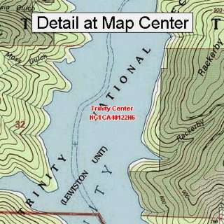  USGS Topographic Quadrangle Map   Trinity Center 