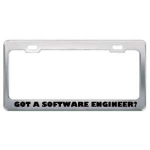 Got A Software Engineer? Career Profession Metal License Plate Frame 