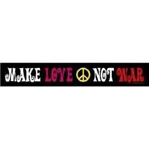 make love not war sticker laptop bumper hippie