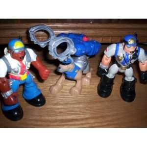  RESCUE HEROES Captain Cuffs/Buster/Jake Justice 