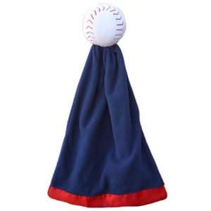  Snuggleball Fleece Baseball Baby Blanket Gifts BLUE/RED 