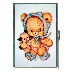  Vintage Teddy Bear Baby, Puppy ID Holder, Cigarette Case 