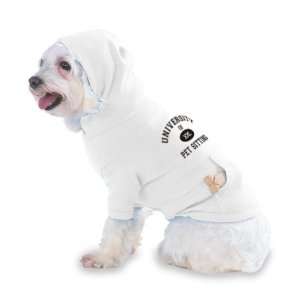  UNIVERSITY OF XXL PET SITTING Hooded (Hoody) T Shirt with 