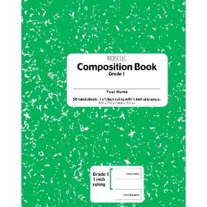  Roselle Green Marble Composition Book (37140) Office 