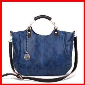 100% Genuine Leather Purse Hobo Shoulder Bag Handbags Large Tote Charm 