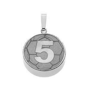  Custom Soccer Charm Or Pendant W/ Number Jewelry