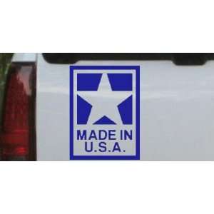 Blue 28in X 21.3in    Made In the USA Military Car Window Wall Laptop 