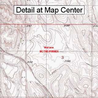 USGS Topographic Quadrangle Map   Horace, Nebraska (Folded/Waterproof)