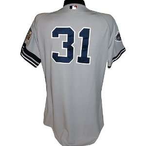 Ian Kennedy #31 2008 Yankees Game Used Road Grey Jersey w 