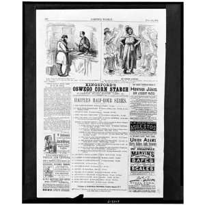  cartoons Woolly 1877,Harpers weekly,Irish,Christian 