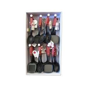  cooking utensils burgundy handle (48 asst per disp   Case 