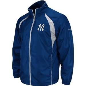 com New York Yankees Reebok Trainer Navy Full Zip Lightweight Jacket 
