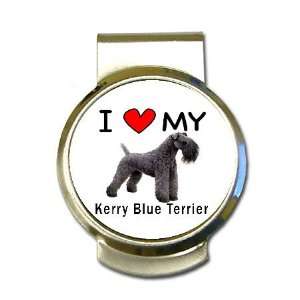  I Love My Kerry Blue Terrier Money Clip