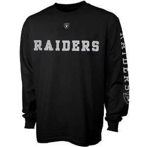 Oakland Raiders Black Team Ambition Long Sleeve T shirt  