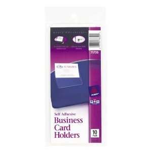 Avery Consumer Products   Business Card Holder, Self Adhesive, Holds 2 