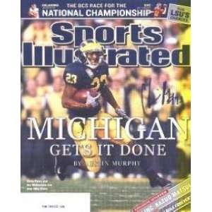  Chris Perry Autographed Sports Illustrated Magazine (Michigan 