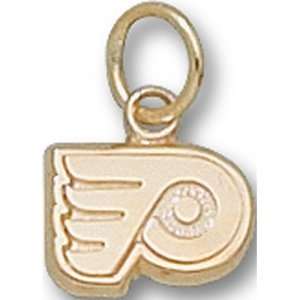  Philadelphia Flyers NHL P Logo 1/4 Pendant (Gold Plated 