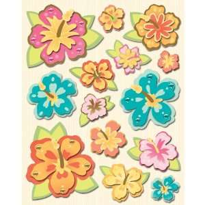 K&Company Summer Flower Grand Adhesions Stickers Arts 