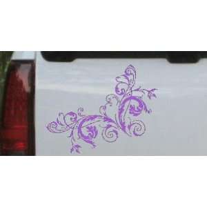  .5in    Floral Vine Corner Swirl Car Window Wall Laptop Decal Sticker