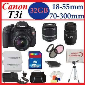  Lens + Sigma 70 300mm f/4 5.6 DG Macro Telephoto Zoom Lens for Canon 