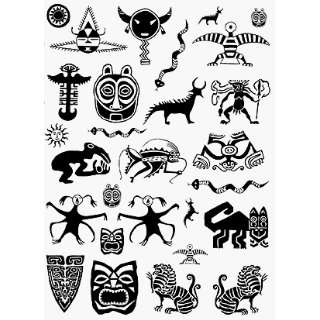  Go Native 1 28 Artsy Tribal Unmounted Rubber Stamps Arts 