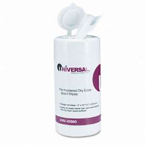   Universal Dry Erase Board Cleaning Wipes UNV43660