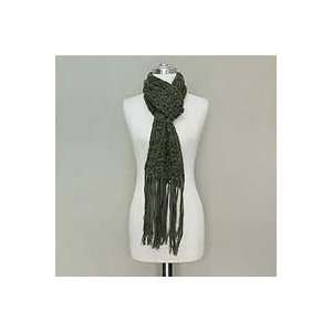  NOVICA 100% alpaca scarf, Jade Star