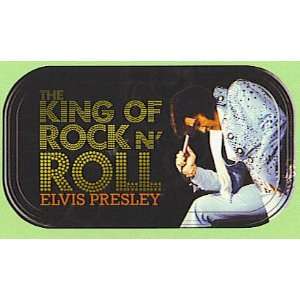   Elvis Presley King of Rock N Roll Magnetic Tin Sign