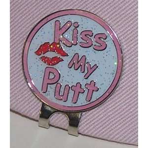  Kiss My Putt Golf Ball Marker with Magnetic Clip Sports 