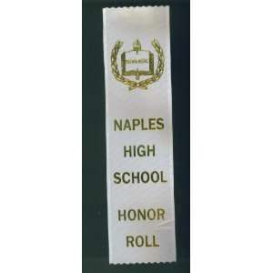 Naples High School. Honor Roll Ribbon. bookmark. book mark 