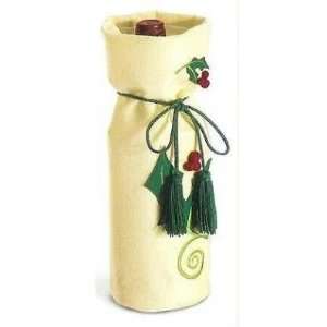  RUSS Christmas Traditions Plush Wine Bottle Tote Bag 