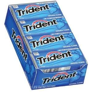  Trident Gum, Original Flavor, 18 ct, 12 ct (Quantity of 3 