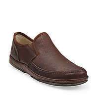 CLARKS Mens Torpedo Slip On Casual Shoes Brown Leather 77988  