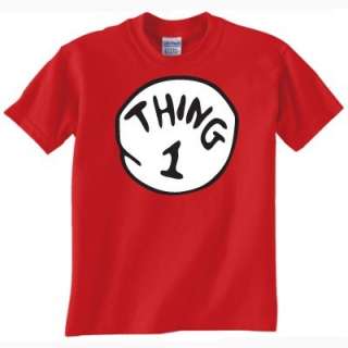 THING 1 DR. SEUSS book TEE T SHIRT ONE YOUTH SIZES XS L  