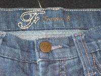 Frankie B Jeans Crochet Pockets Low Bootcut Sz 4  
