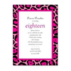   Party Invitations   Leopard Frame By Umbrella
