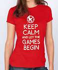 Keep Calm & Let The Games Begin T shirt   Hunger Games Tee Shirt (2203 